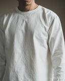 Studio d' Artisan Suvin Gold Looopwheel Long-Sleeve Tee - White