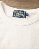 Studio d' Artisan Suvin Gold Looopwheel Long-Sleeve Tee - White