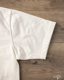 Studio d' Artisan Suvin Gold Looopwheel Short-Sleeve Henley Tee - White