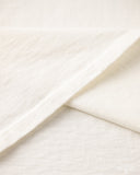 Studio d' Artisan Suvin Gold Looopwheel Short-Sleeve Henley Tee - White