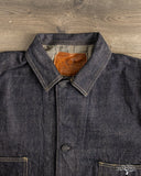 Studio D'Artisan D4650 Fox Cotton Denim Railroad Jacket