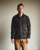 Studio D'Artisan Layered Color Denim Shirt - Kuro-Beni