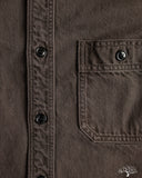 Studio D'Artisan Layered Color Denim Shirt - Kuro-Beni