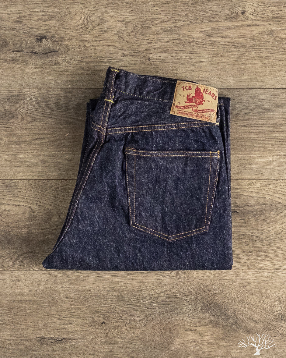TCB - 50's Jeans Slim Tapered Selvedge Denim Size 30 (Seconds