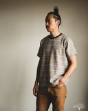 TCB Inside Out Stripe Tee - Type 1 Light Grey