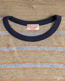 TCB Inside Out Stripe Tee - Type 1 Light Grey