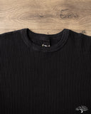 UES 60BW - Big Waffle T-Shirt - Black