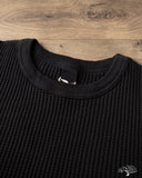 UES 60BW - Big Waffle T-Shirt - Black