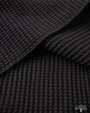 UES 60BW - Big Waffle T-Shirt - Black