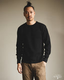 UES 60BW - Big Waffle T-Shirt - Black