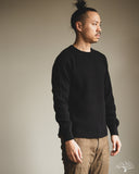 UES 60BW - Big Waffle T-Shirt - Black