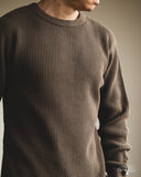 UES 60BW - Big Waffle T-Shirt - Brown