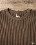 UES 60BW - Big Waffle T-Shirt - Brown
