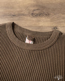 UES 60BW - Big Waffle T-Shirt - Brown