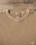 UES 60BW - Big Waffle T-Shirt - Sand Beige