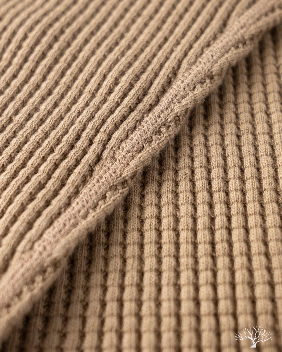 UES 60BW - Big Waffle T-Shirt - Sand Beige