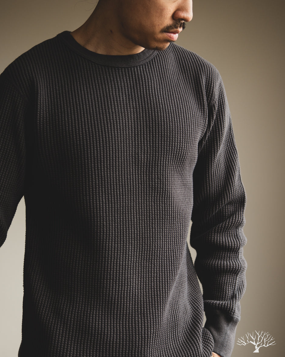 UES 60BW - Big Waffle T-Shirt - Steel Gray