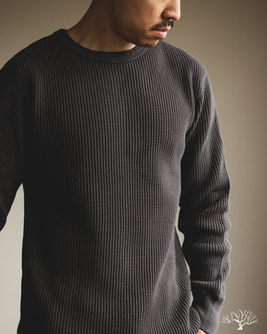 UES - 60BW - Big Waffle T-Shirt - Steel Gray – Withered Fig
