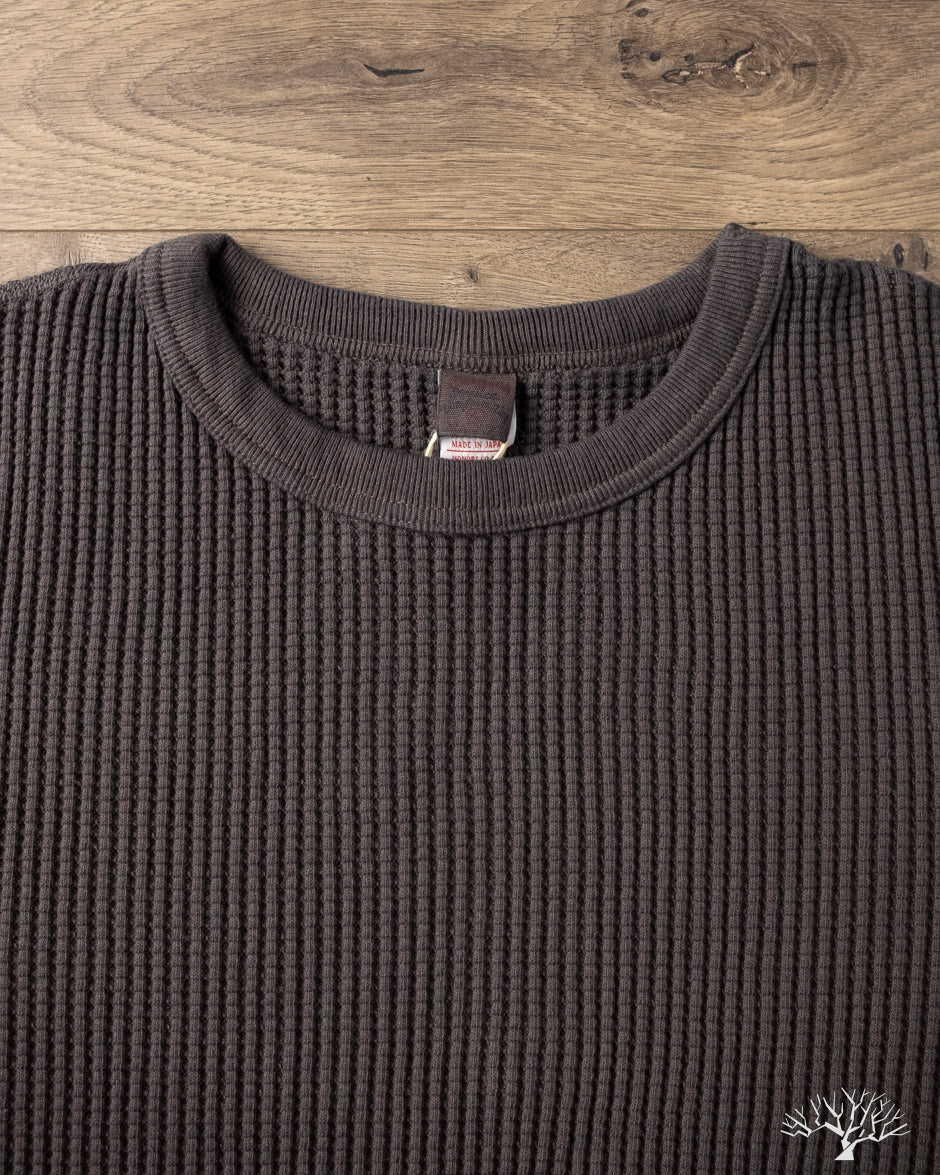 UES 60BW - Big Waffle T-Shirt - Steel Gray