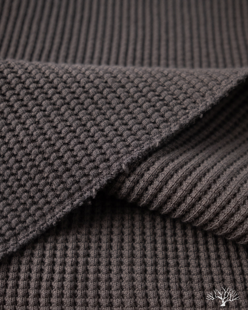 UES 60BW - Big Waffle T-Shirt - Steel Gray