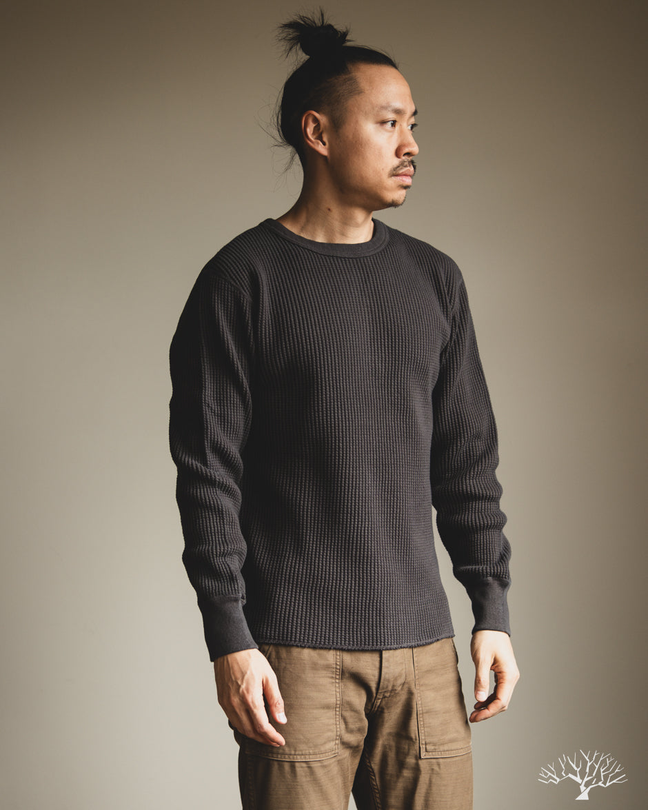 UES 60BW - Big Waffle T-Shirt - Steel Gray