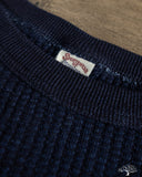 UES 60BW-I - Big Waffle T-Shirt - Indigo