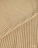 UES 66BW Big Waffle Henley T-Shirt - Beige