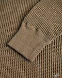 66BW Big Waffle Henley T-Shirt - Brown