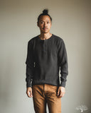 66BW Big Waffle Henley T-Shirt - Steel Gray