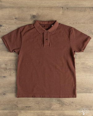 UES 67LW Rahben Stitch Polo Shirt - Brown