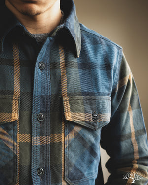 UES Extra Heavy Flannel (502354) - Blue