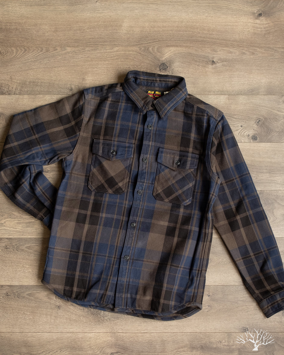 UES Extra Heavy Flannel (502552) - Navy