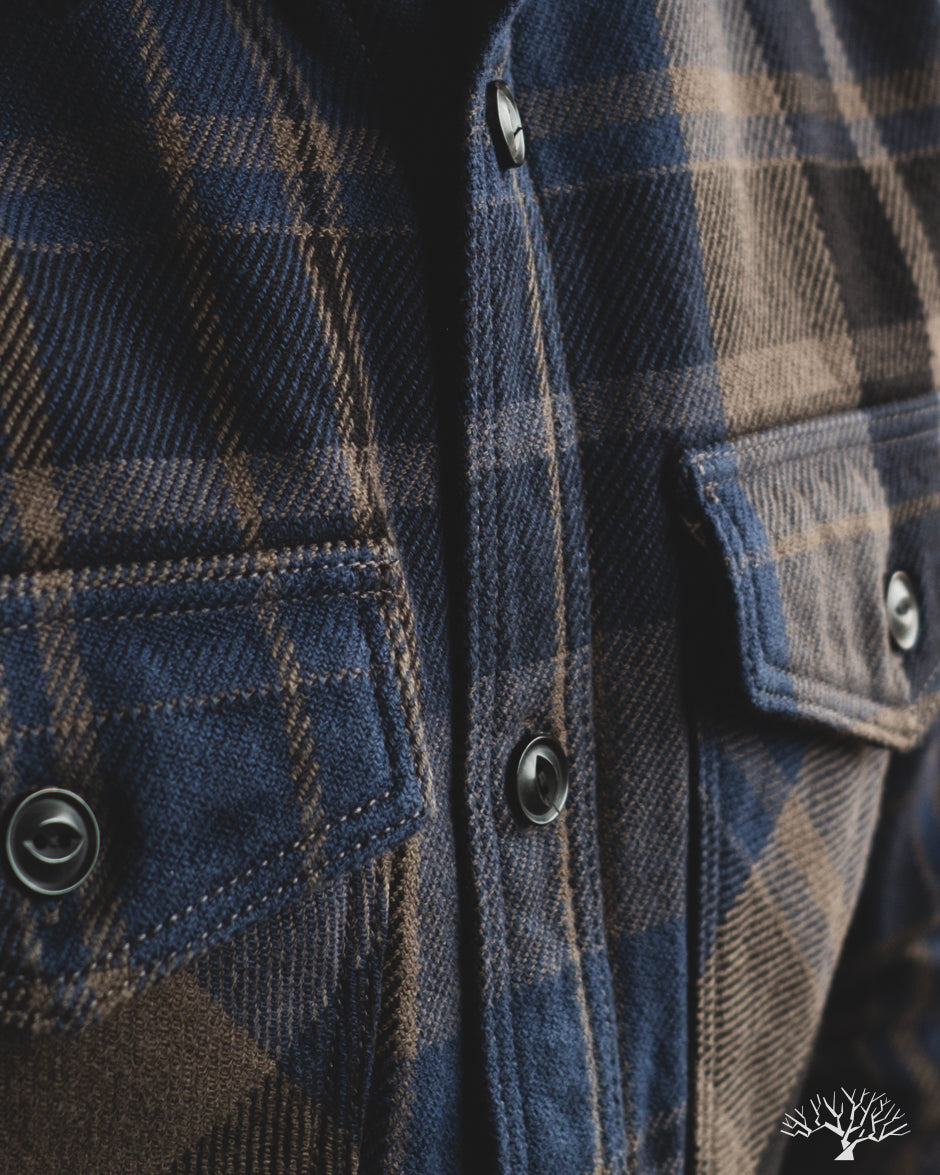 UES Extra Heavy Flannel (502552) - Navy