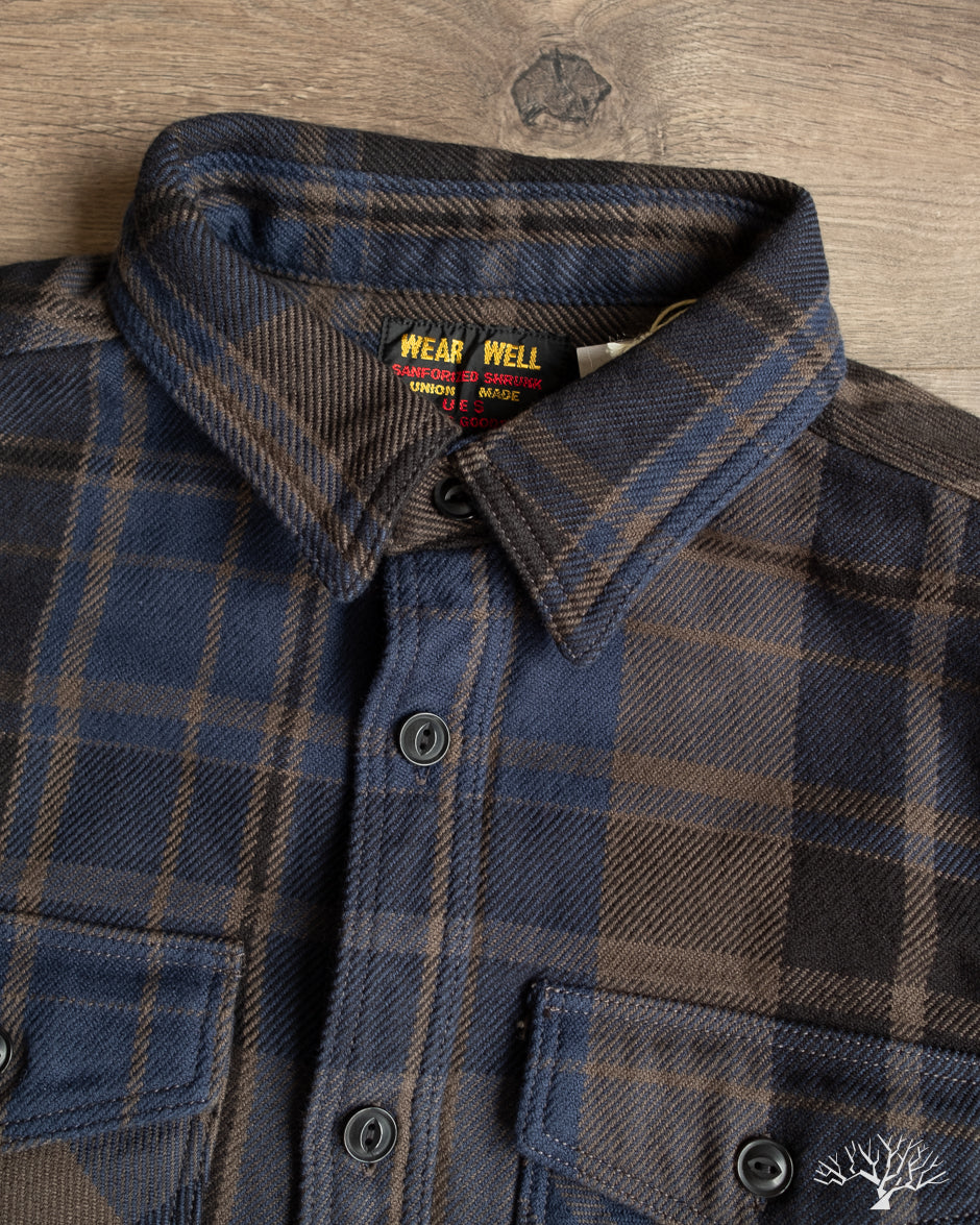 UES Extra Heavy Flannel (502552) - Navy