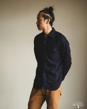 UES Herringbone Double Gauze Long-Sleeve Shirt - Indigo