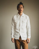 UES Herringbone Double Gauze Long-Sleeve Shirt - White