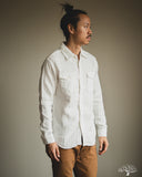 UES Herringbone Double Gauze Long-Sleeve Shirt - White