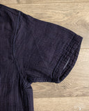 Herrringbone Double Gauze Short-Sleeve Shirt - Indigo