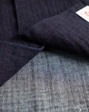 Herrringbone Double Gauze Short-Sleeve Shirt - Indigo