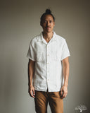 Herrringbone Double Gauze Short-Sleeve Shirt - White