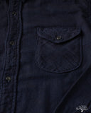 UES Indigo Cotton Viyella Shirt