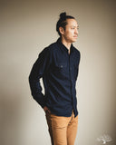 UES Indigo Cotton Viyella Shirt