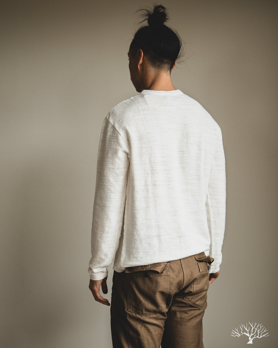 UES Linen Long Sleeve Tee - White