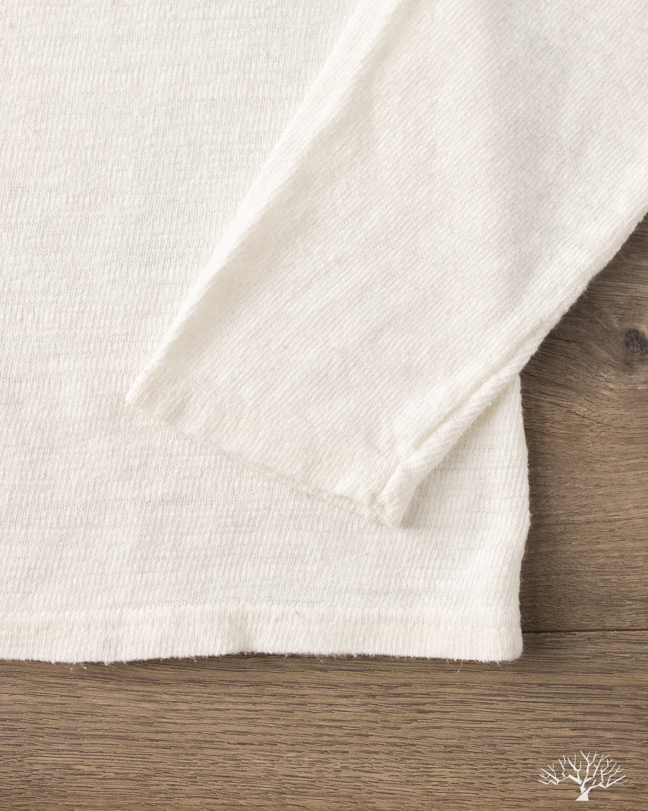 UES Linen Long Sleeve Tee - White