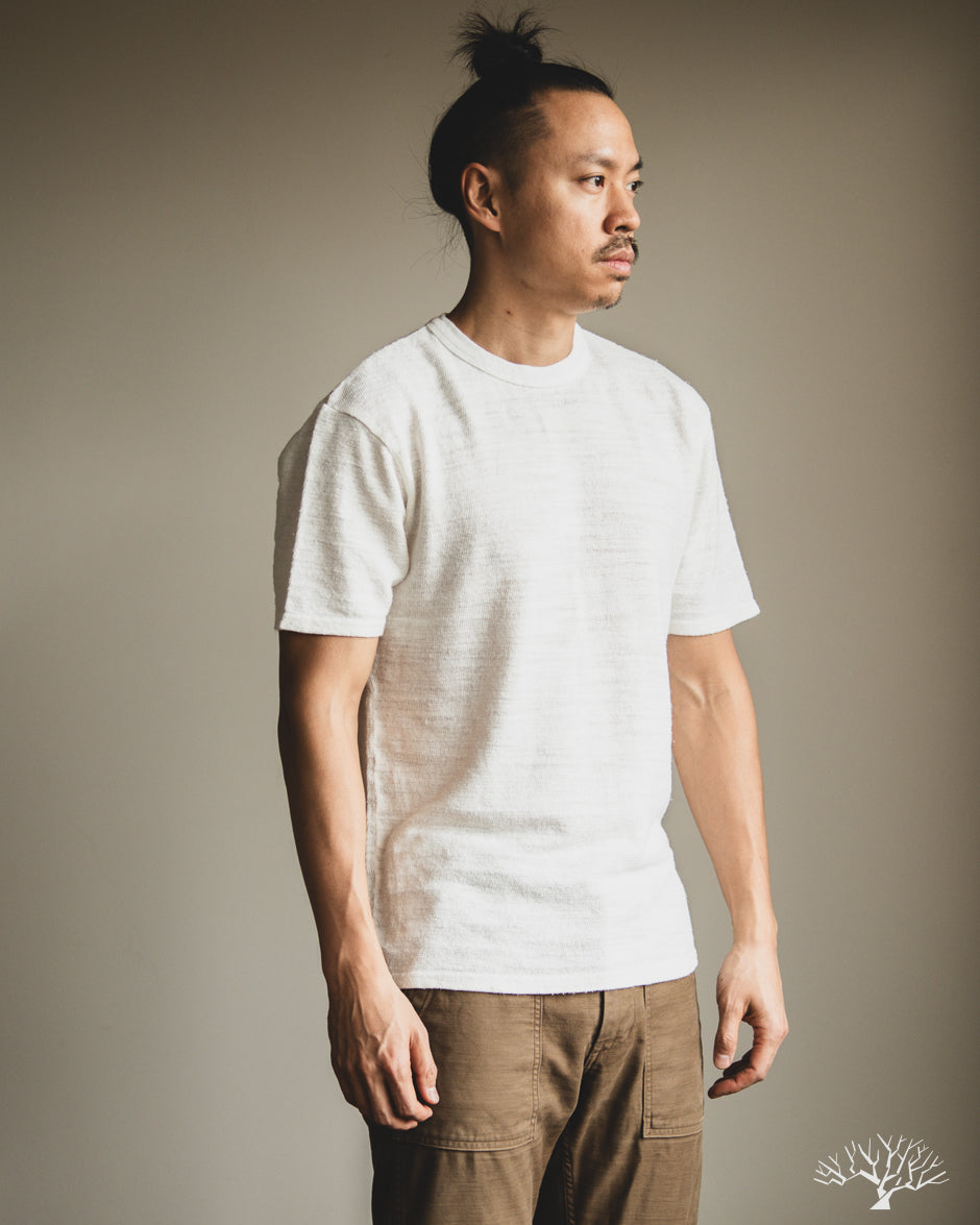 UES Linen Short Sleeve Tee - White