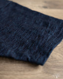 UES No. 7 Yarn-Dyed Indigo Henley T-Shirt