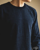 UES No. 7 Yarn-Dyed Indigo Long Sleeve T-Shirt
