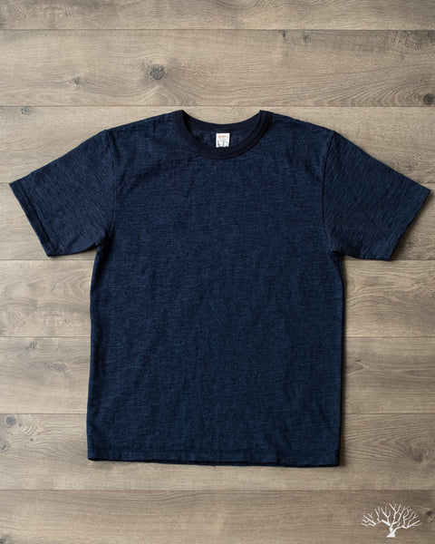 ues-no-7-yarn-dyed-indigo-t-