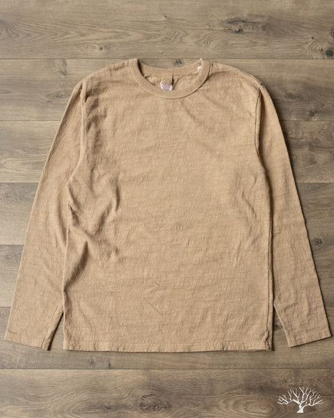 UES - No. 8 Slub Nep Long-Sleeve Tee - Beige – Withered Fig