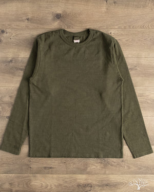 UES No. 8 Slub Nep Long-Sleeve Tee - Green